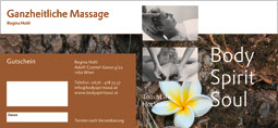 Massage Geschenkgutschein