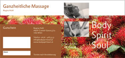 Massage Geschenkgutschein